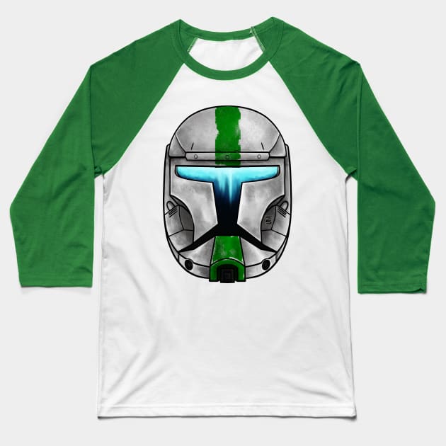 Republic Commando Fixer Helmet Baseball T-Shirt by Gloomlight